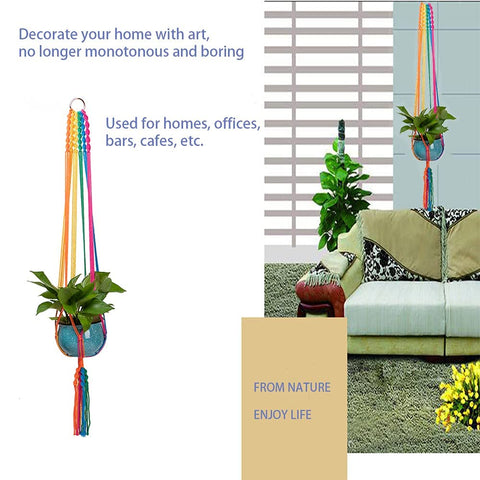 HOWMAX 2-pack macrame hangers for versatile gifting and decor.