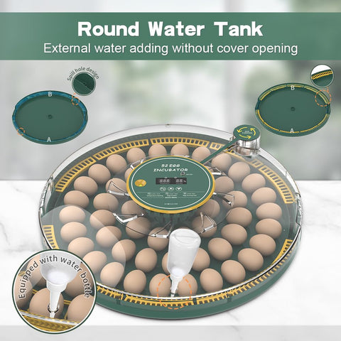 Howooiua automatic water feeding keeps humidity steady without opening the lid