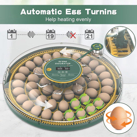 Howooiua incubator humidity display helps monitor stable moisture during incubation