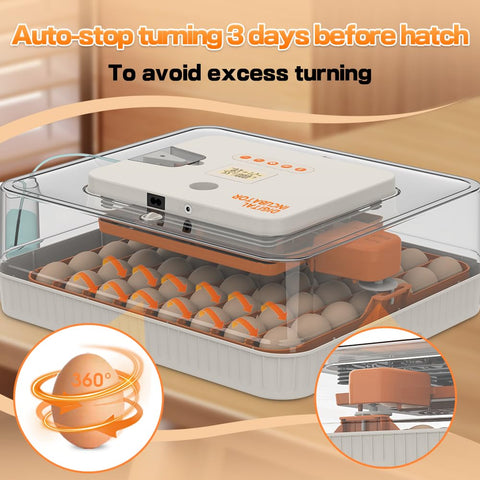 The howooiua built-in candler lets you view embryo development safely.