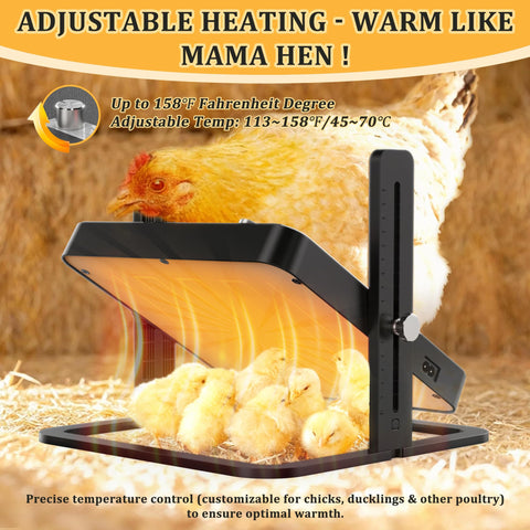 HOWOOIUA heating plate temperature control enables precise warmth without light disruption