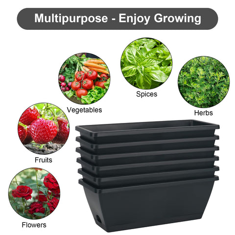 Bottom water inlets with tray prevent spills during watering