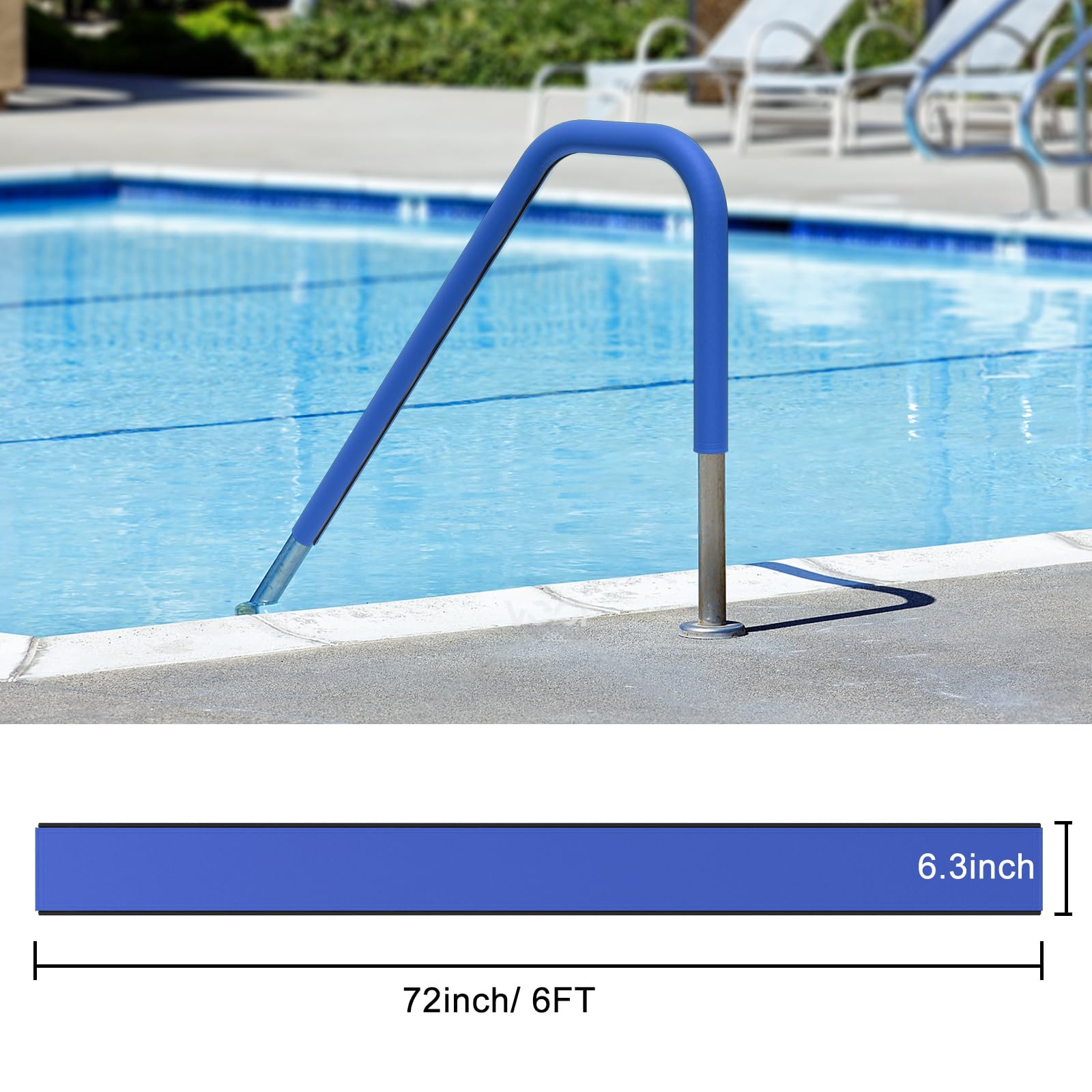 HOXHA zipper-handrail cover enables quick installation on pool ladders.