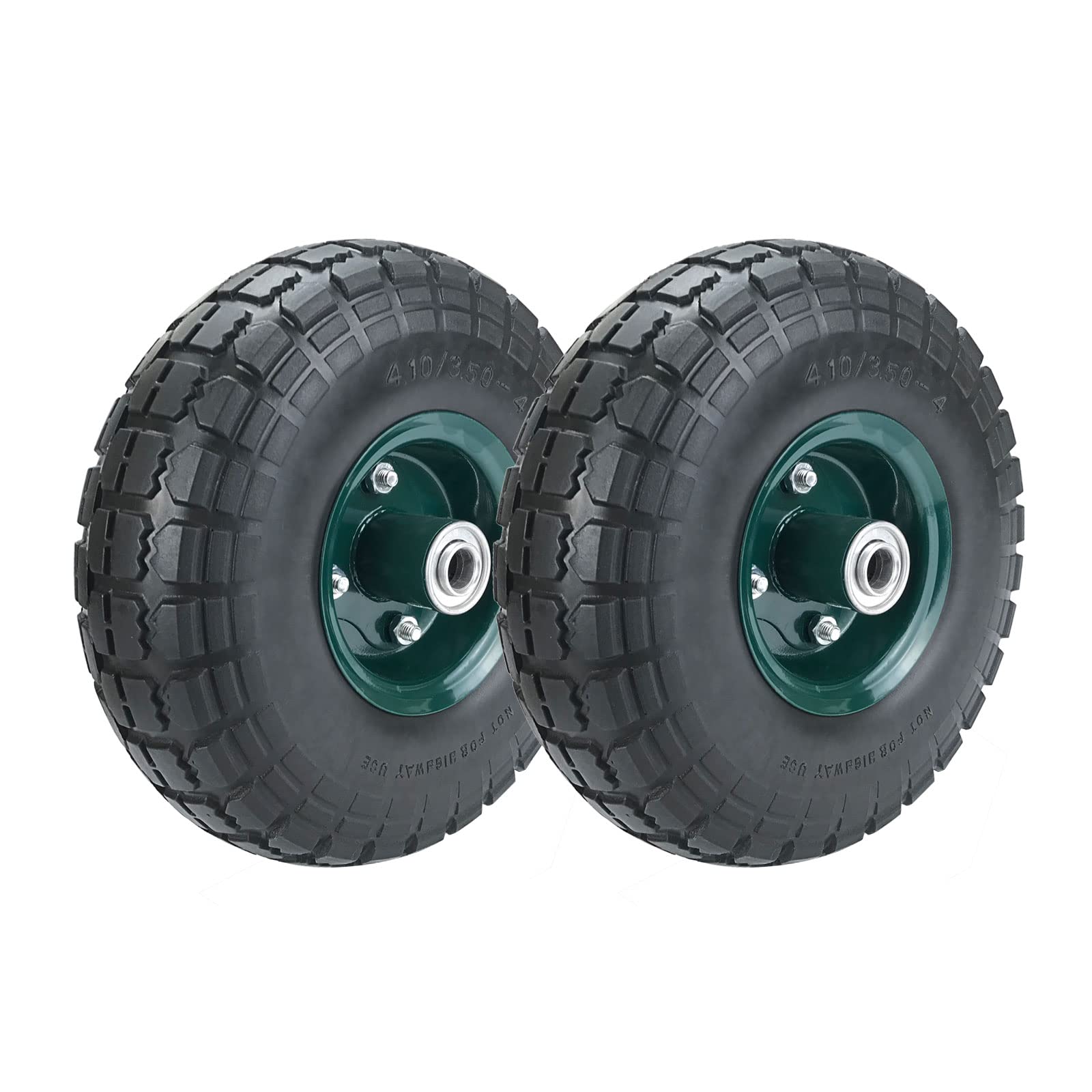 HOXWELL 10 inch flat-free tire overview showing durable, puncture-proof design
