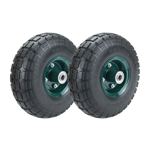 HOXWELL 10 inch flat-free tire overview showing durable, puncture-proof design