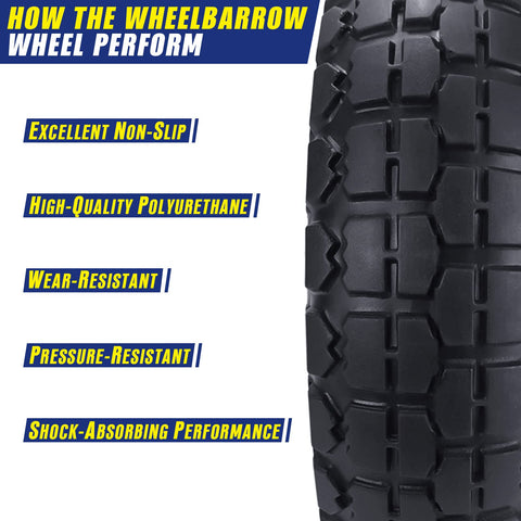 HOXWELL polyurethane tire construction emphasizes durability and resilience.
