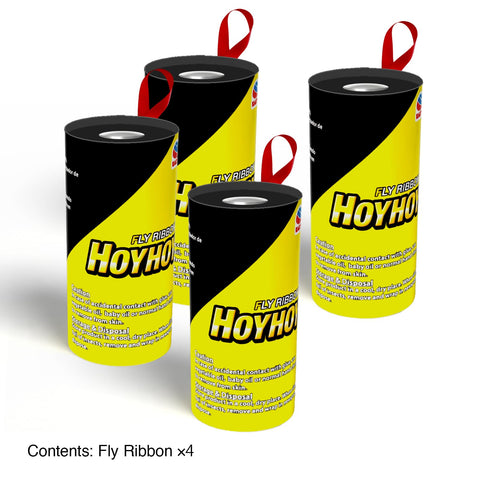 Hoy Hoy Fly Ribbon 4 Traps side packaging shows ready-to-use setup