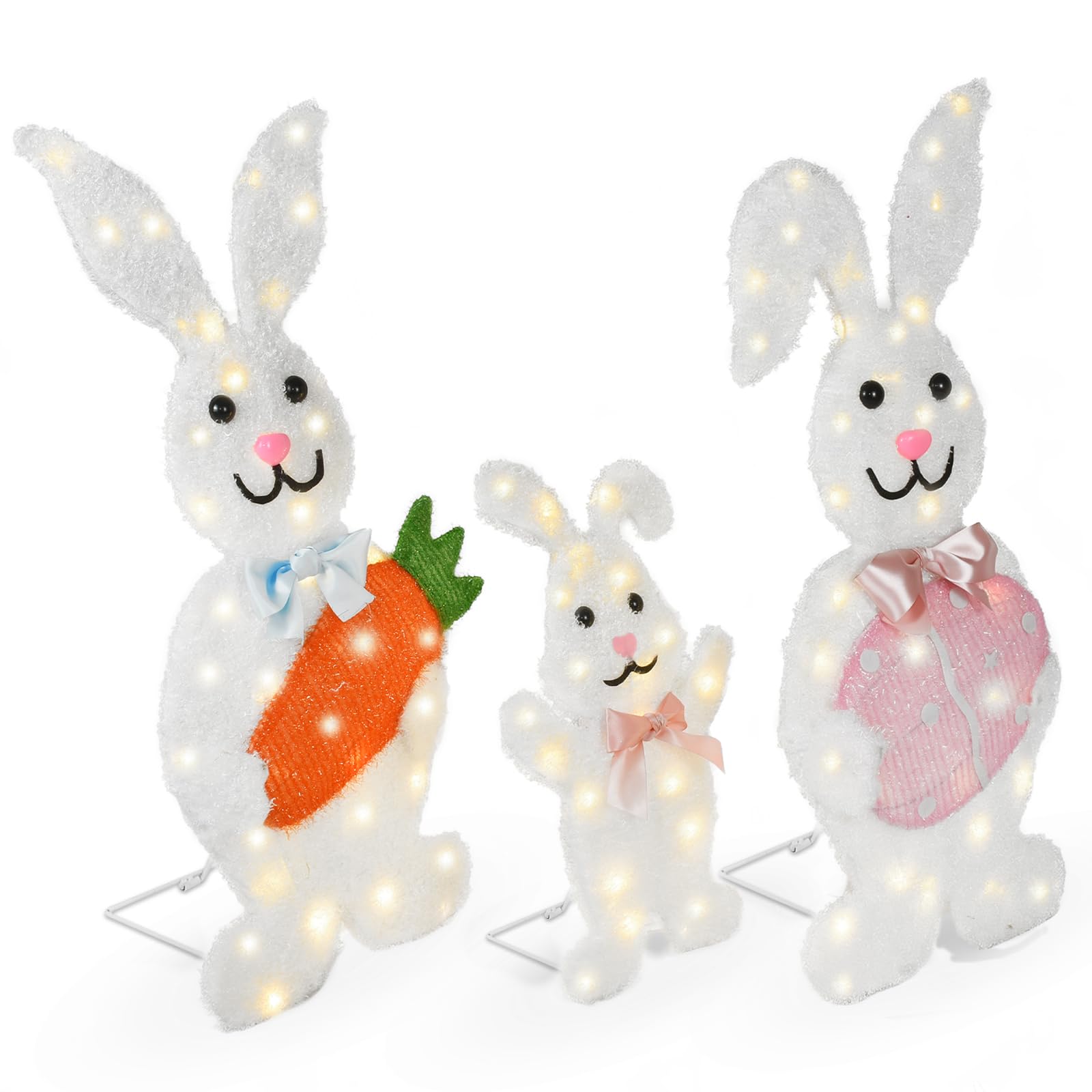 HOYECHI bunny decor for home and events creates a festive atmosphere.