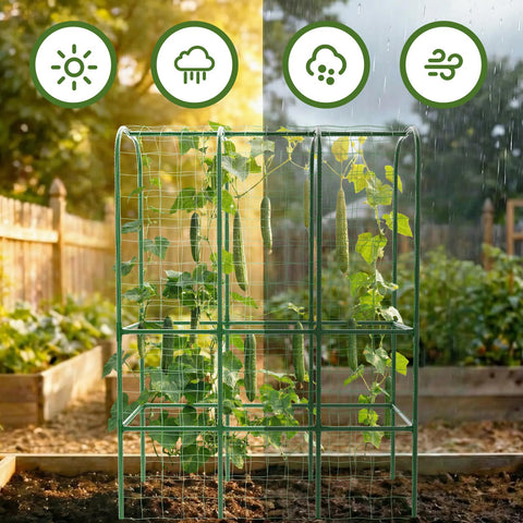 Hoyejyou twist tie bundle enables flexible trellis shaping as plants grow.