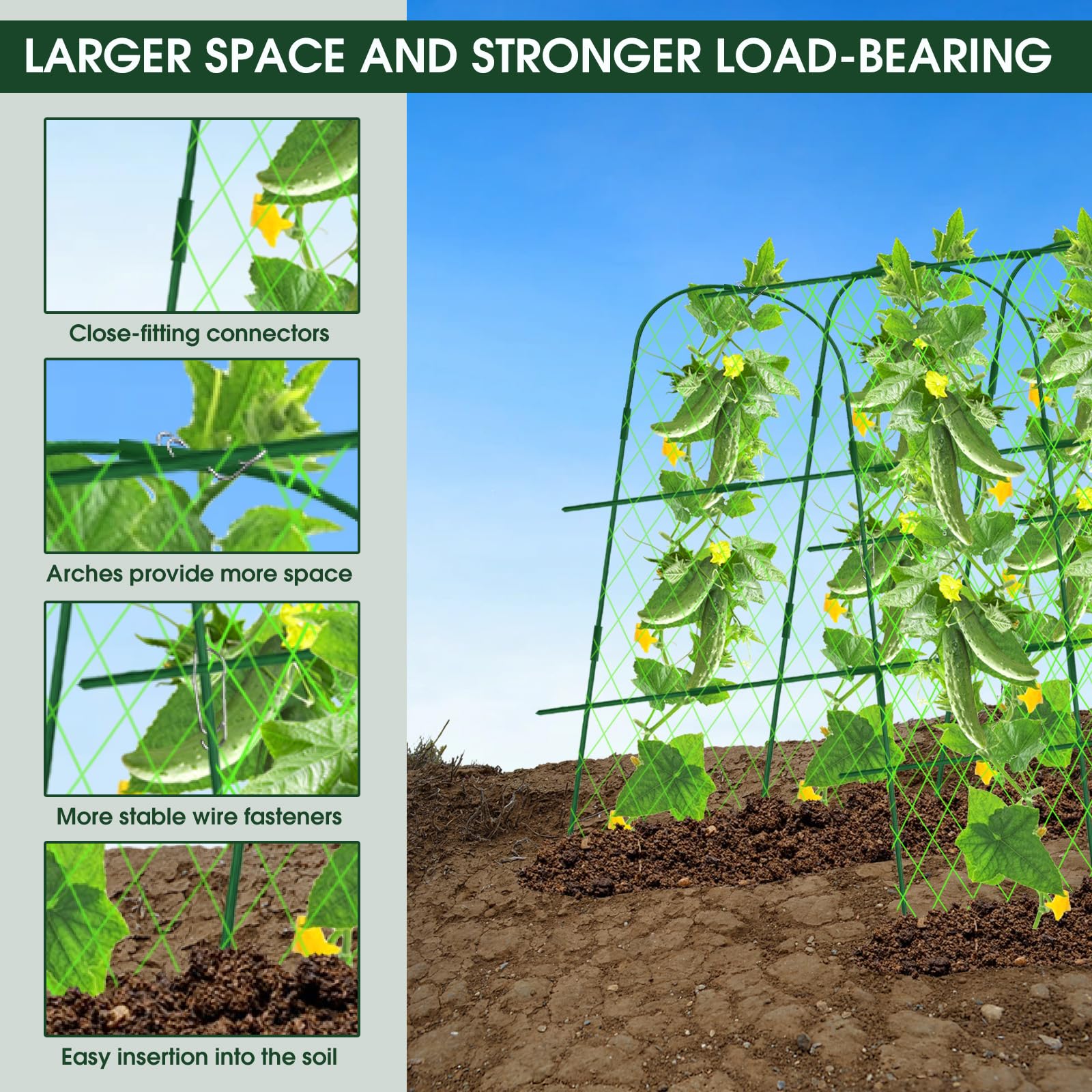 Hoyejyou steel-core stakes provide sturdy garden support and long-lasting durability