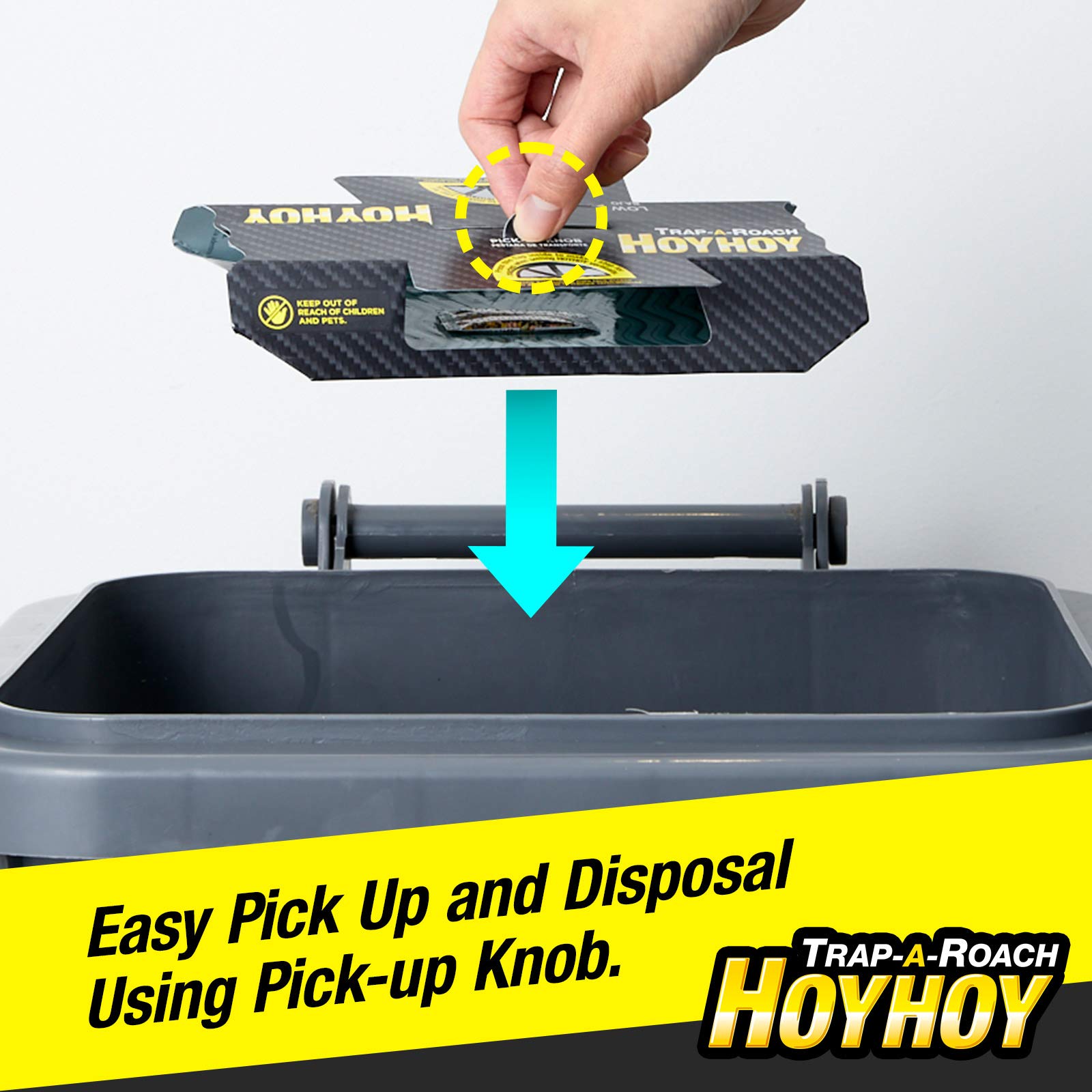 Glue trap close-up illustrating strong adhesion and no escape path