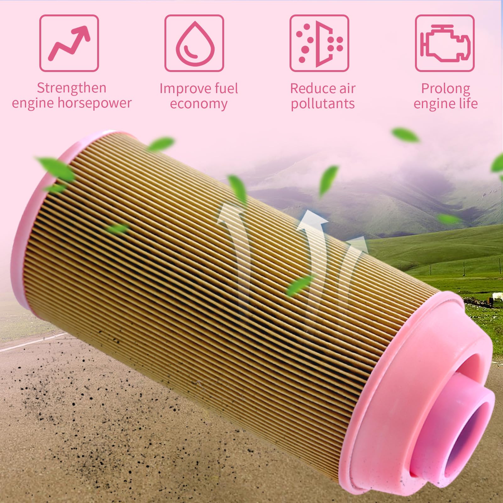 Hoypeyfiy filter set packaging with inner and outer filters visible