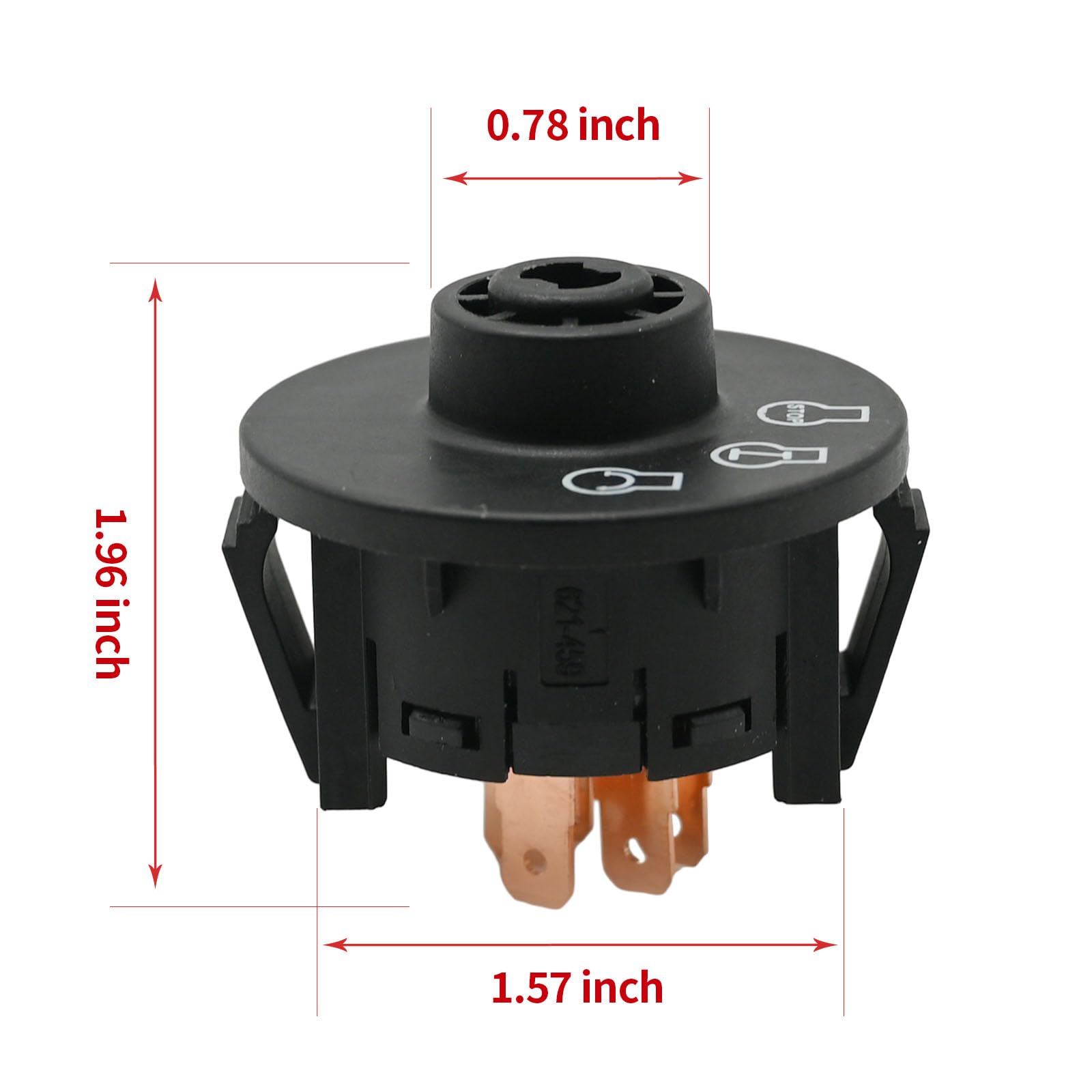 Hoypeyfiy ignition switch with two keys for convenient operation.