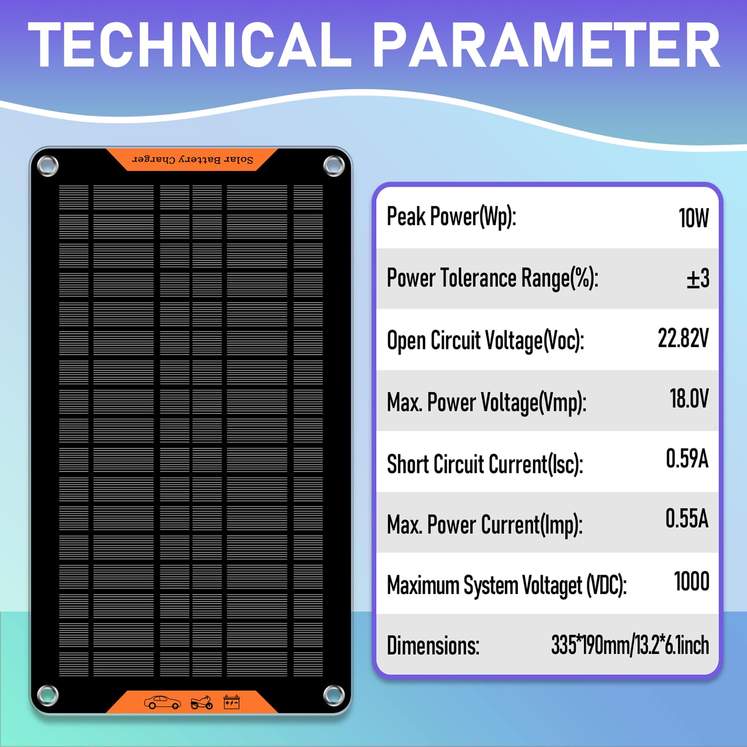Hoysicy built-in microprocessor control optimizes charging for battery health.