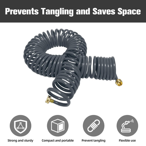 Compact recoil design helps auto-roll back for tidy storage