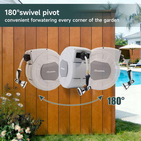 HOZEREEL brass fittings ensure durable, leak-free connections for lasting outdoor performance.