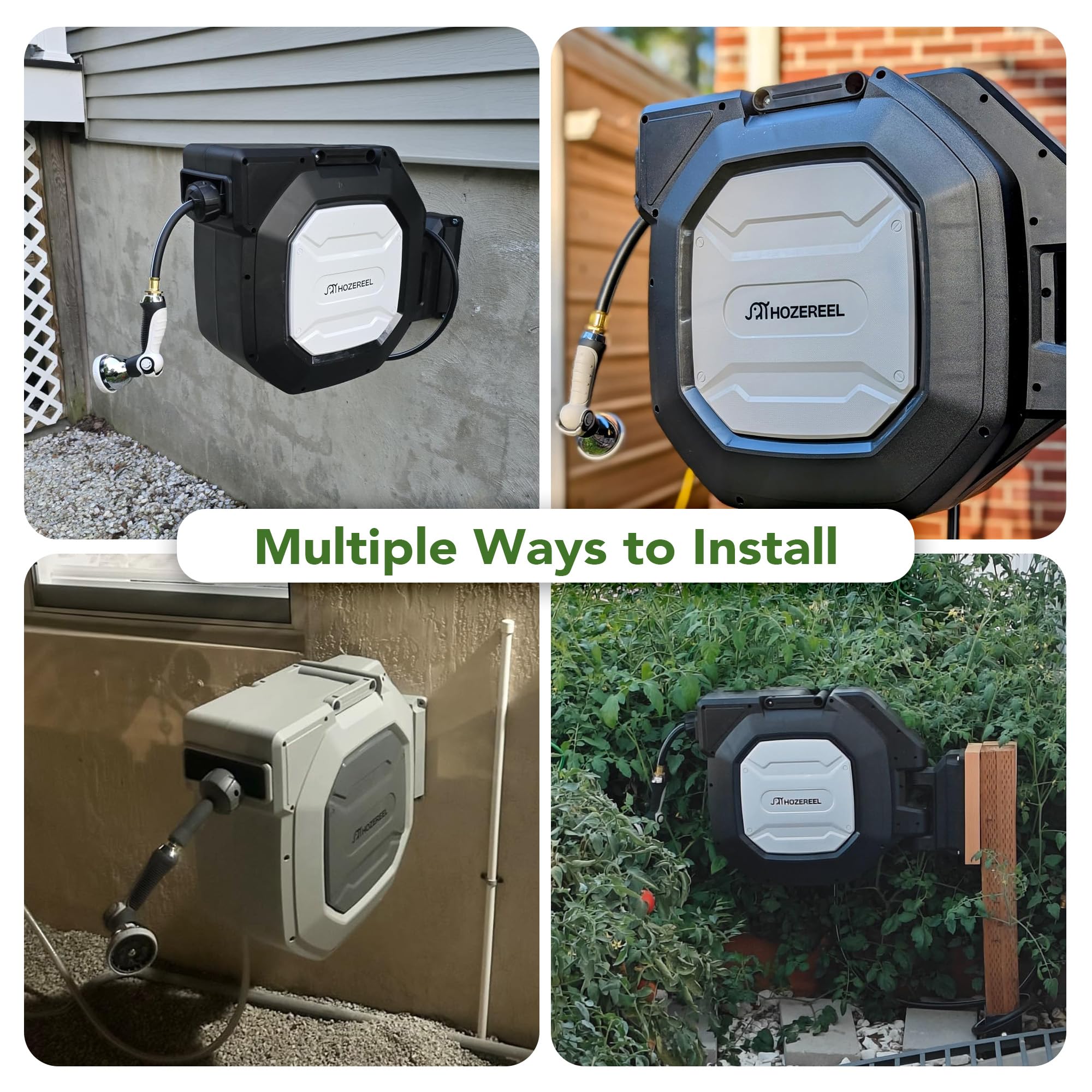 HOZEREEL brass fittings ensure durable, leak-free connections during use.