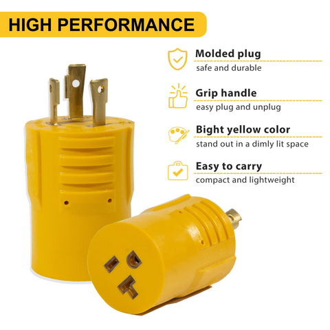 HOZHEM adapter features a 3-prong locking mechanism to prevent disconnections.