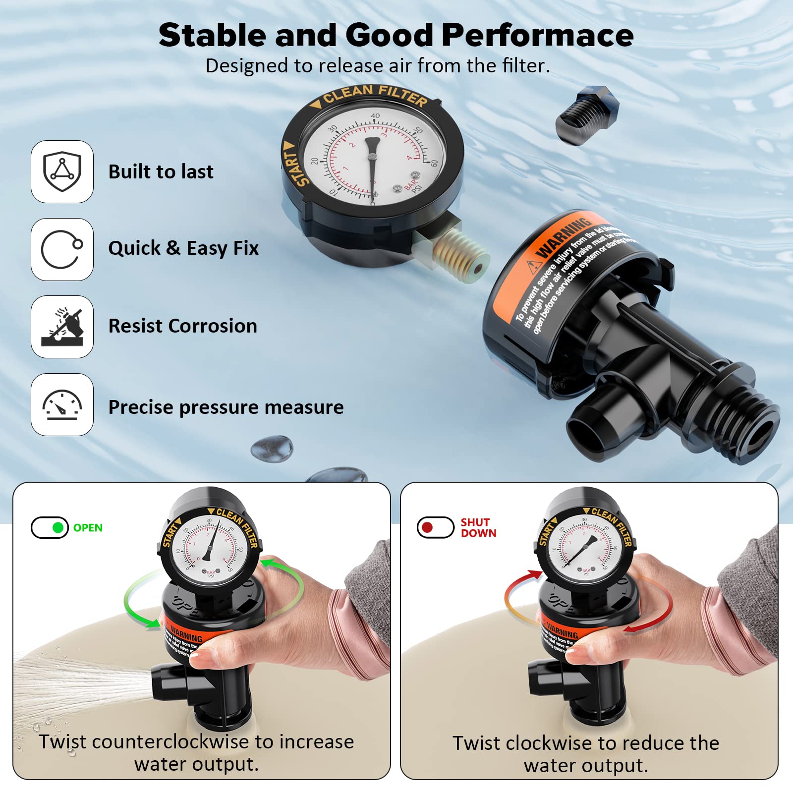 HOZOL premium plastic construction emphasizes durability for outdoor use