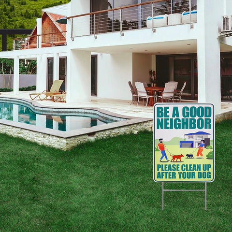 Hozzwhoo outdoor dog sign decor stands up to weather