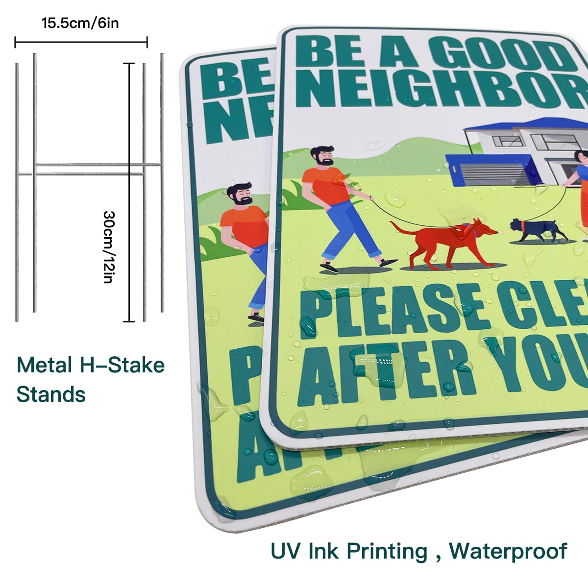 Hozzwhoo weatherproof corrugated plastic sign resists fading outdoors