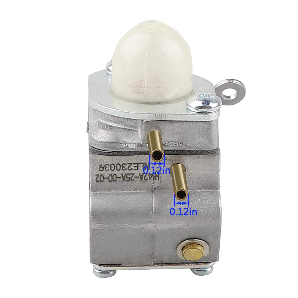 HPENP BC210 brush cutter carburetor mounting and fuel flow efficiency