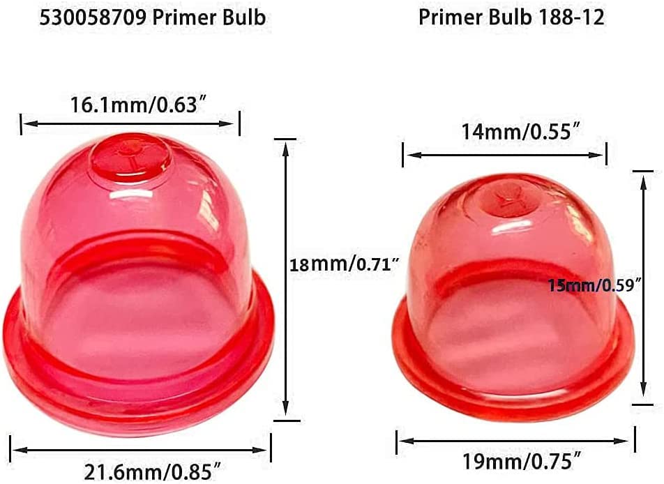 HPENP big primer bulb with Zama compatibility supports diverse carburetors