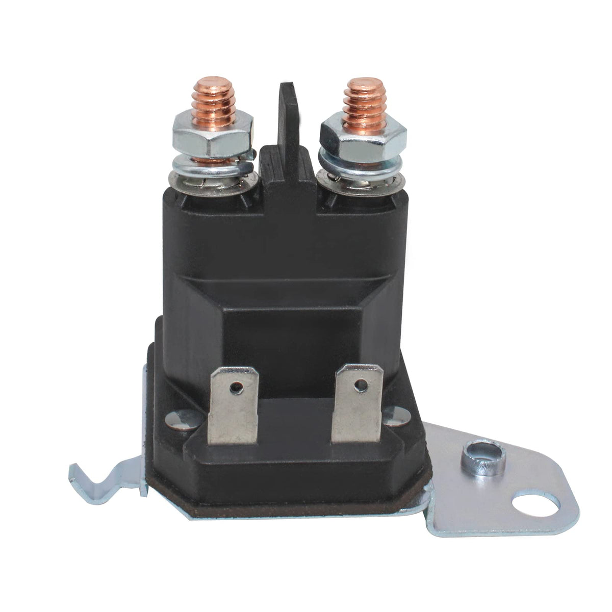 HPEVA starter solenoid with top terminals for quick replacement in lawn mowers