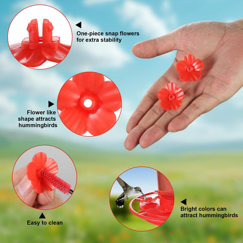 Hpewi durable waterproof plastic flowers withstand outdoor weather while staying vivid