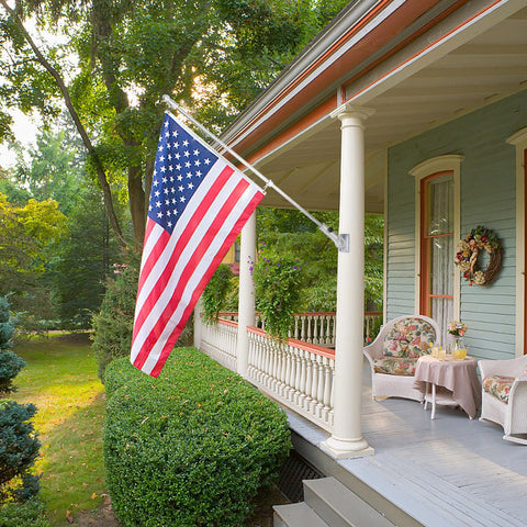 HPGOED 1-inch silver rings suit outdoor flag setups.