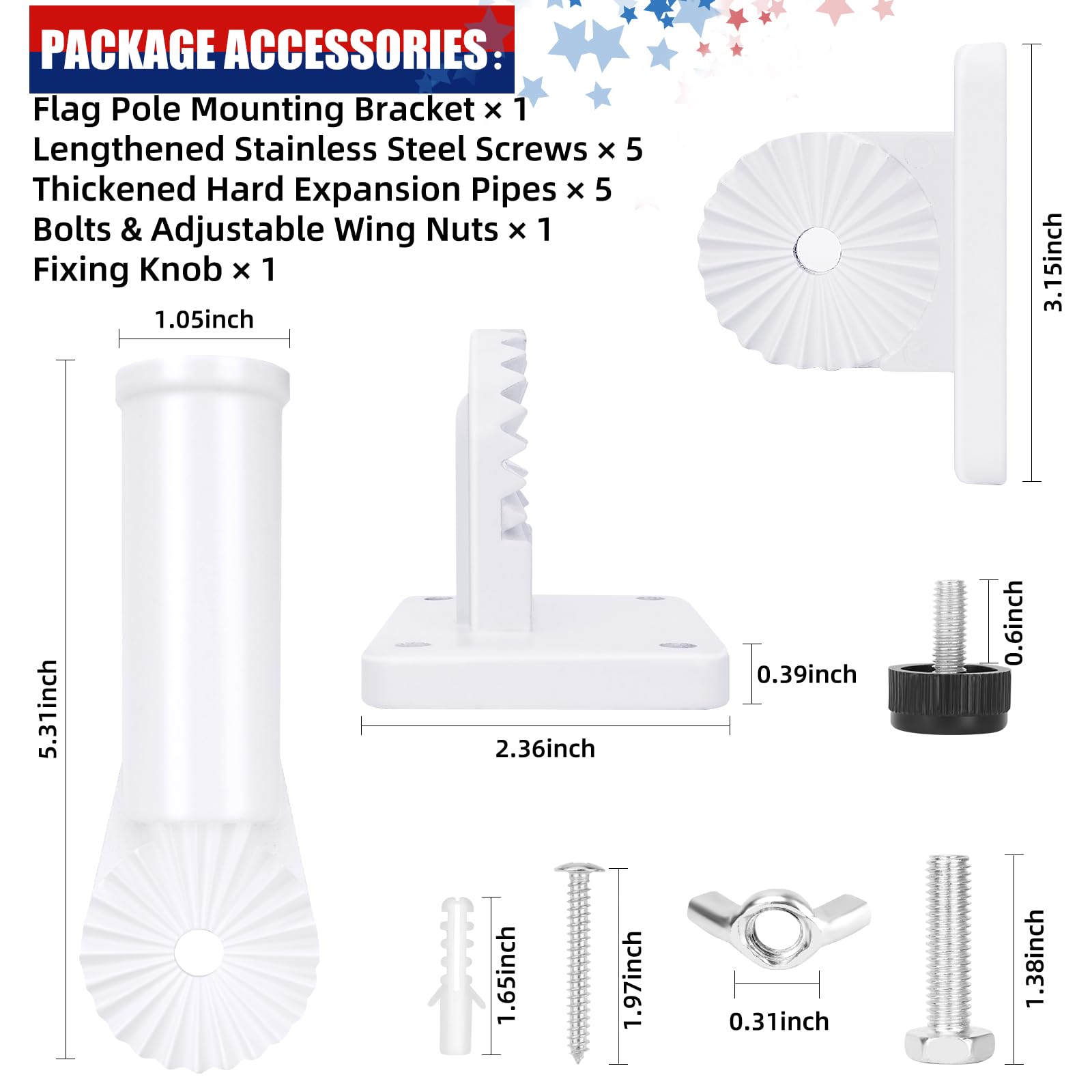 HPGOED adjustable-angle gear bracket enables optimal flag positioning