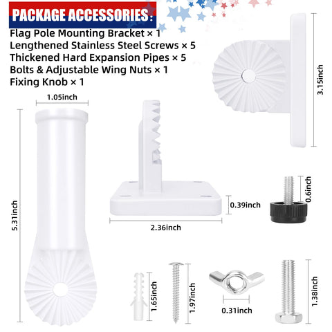 HPGOED adjustable-angle gear bracket enables optimal flag positioning