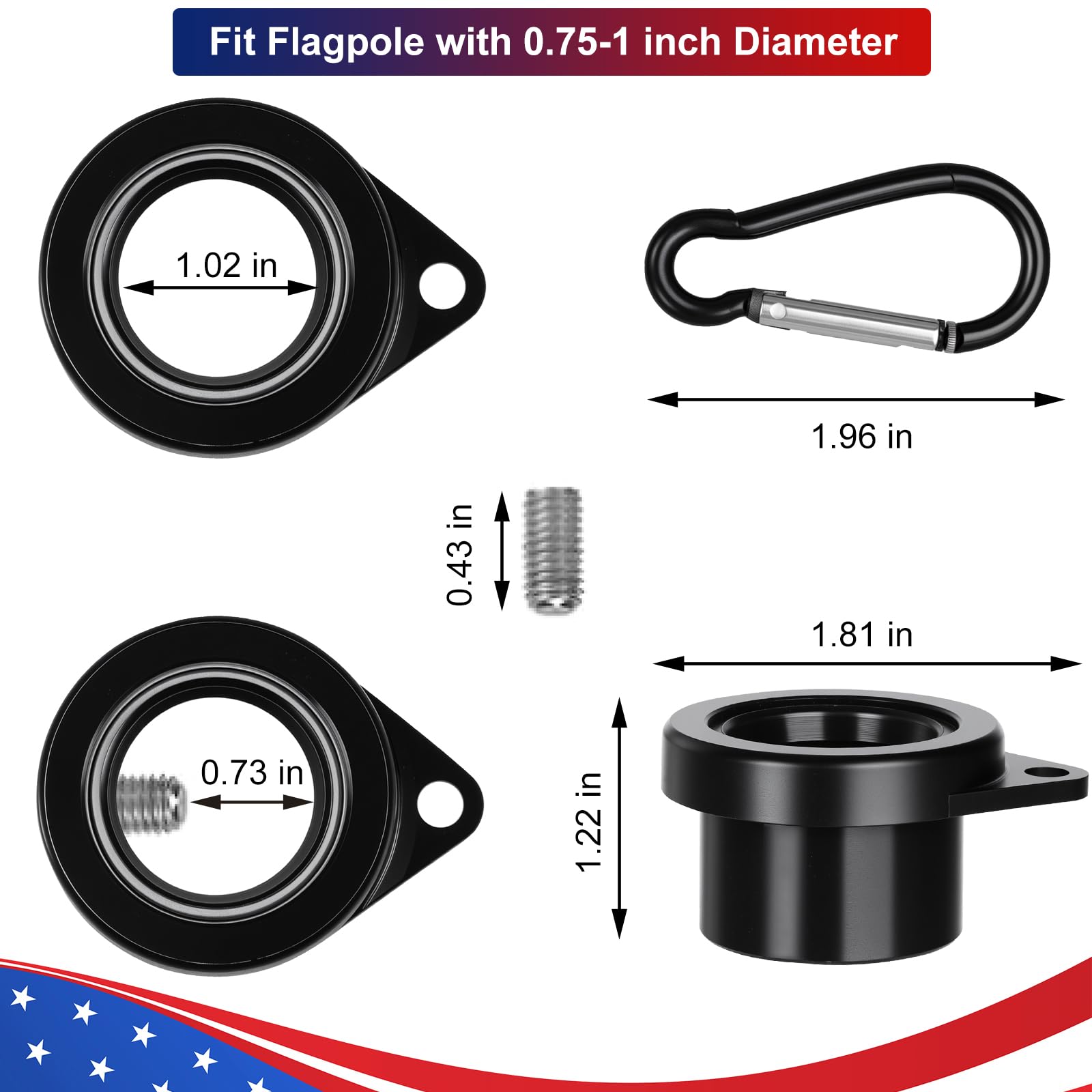 HPGOED durable-aluminum-alloy-ring withstands sun, rain, and daily use.