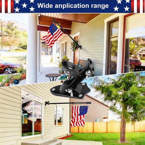 HPGOED black finish adds a modern touch to exterior flag displays.