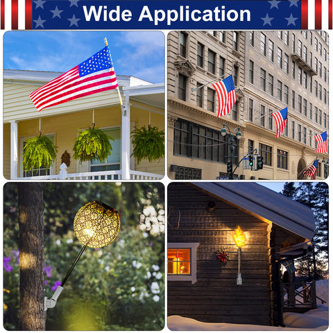 HPGOED outdoor mounting on porch, railing, or garden posts.