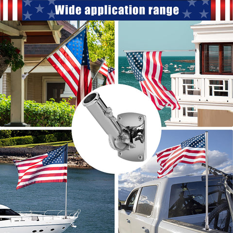 HPGOED durable flag pole holder for long-term use.