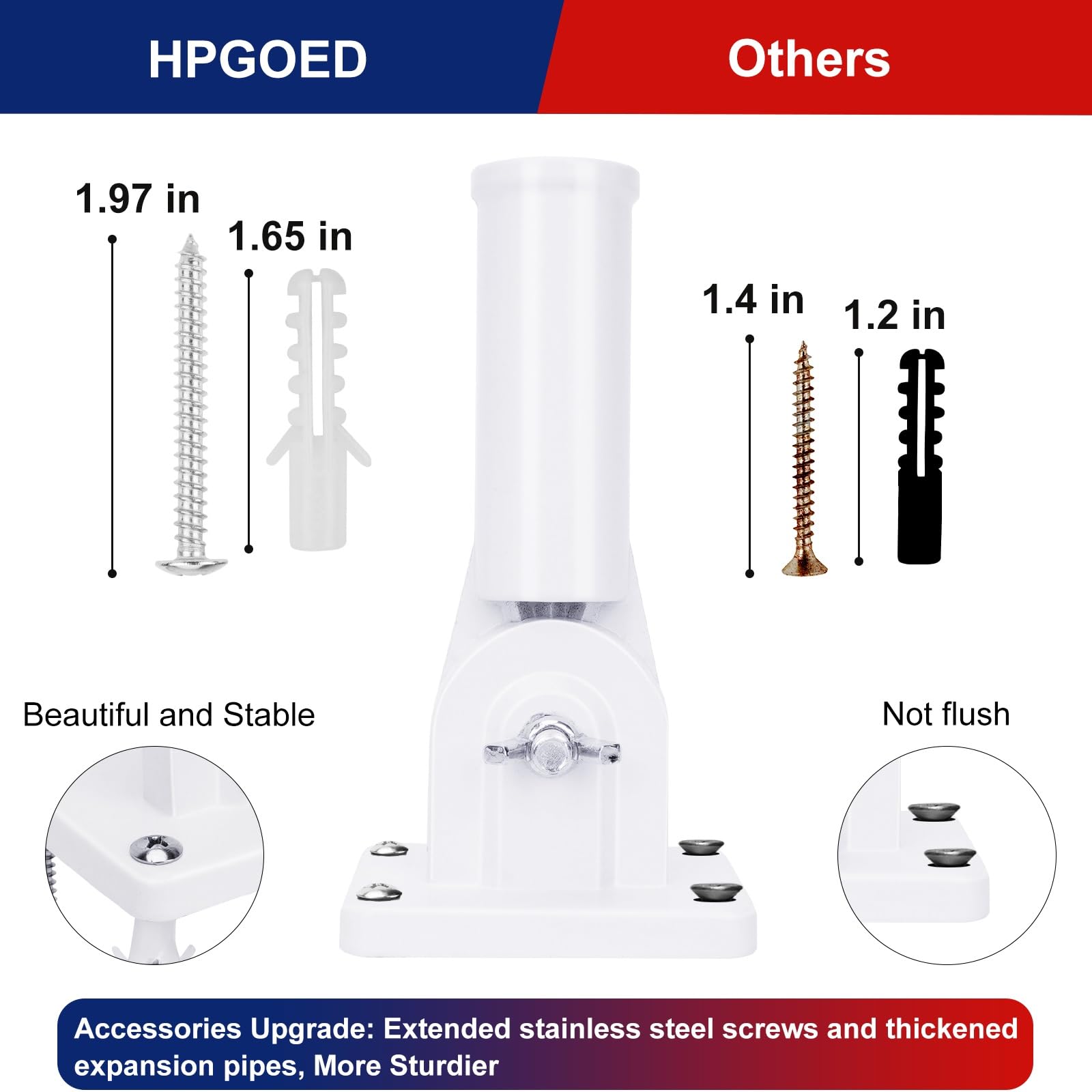 HPGOED multi-use bracket supports torches and garden lights