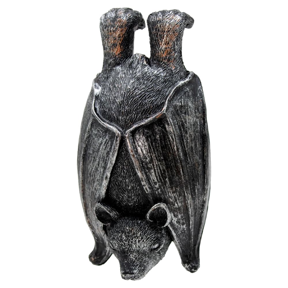 HPMAISON antique-bronze bat ornament enhances outdoor pots and paths.