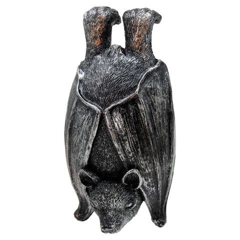 HPMAISON antique-bronze bat ornament enhances outdoor pots and paths.