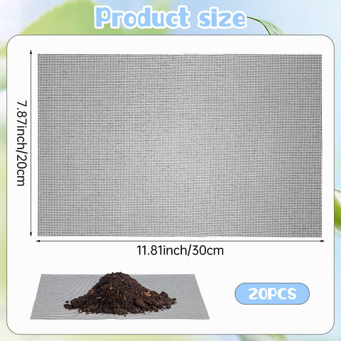 Hpmjz bonsai mesh drainage screen preventing soil leakage in decorative pots.
