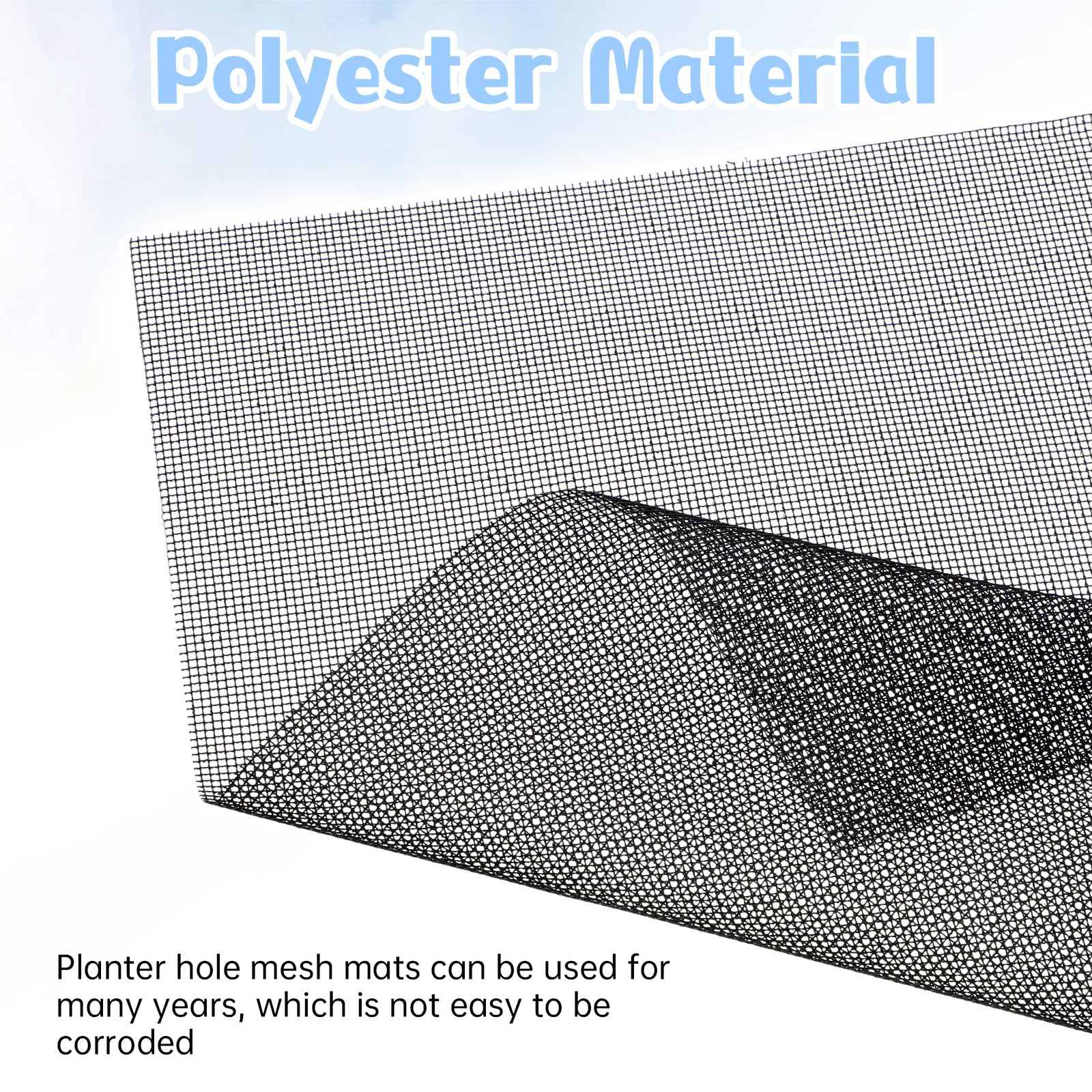 Hpmjz fiberglass durability mesh resists tearing for long-lasting plant pots.