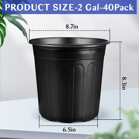 HQAUT 2 gallon pot bottom diameter 6.5 inches for stable setup