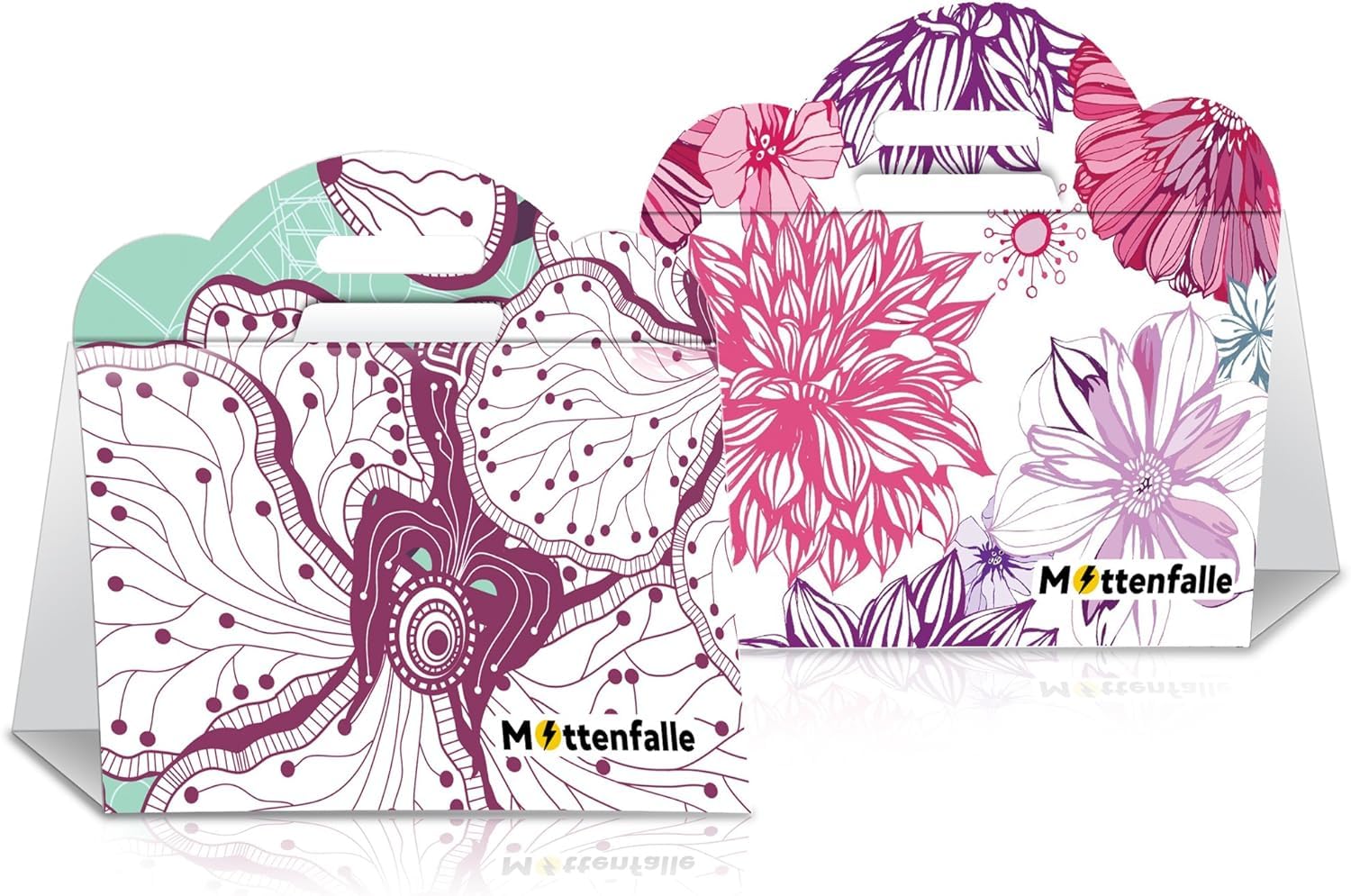 HQBLC Mottenfalle adhesive-glue panel ready to trap moths in living spaces.