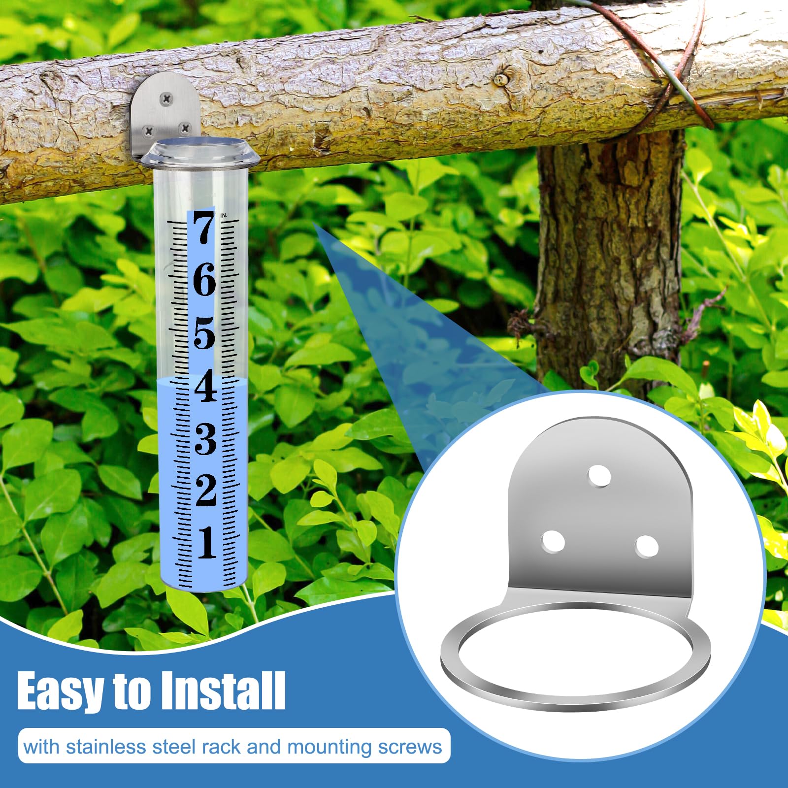 HQcontL 7-inch reading scale with 0.1-inch increments for easy accuracy