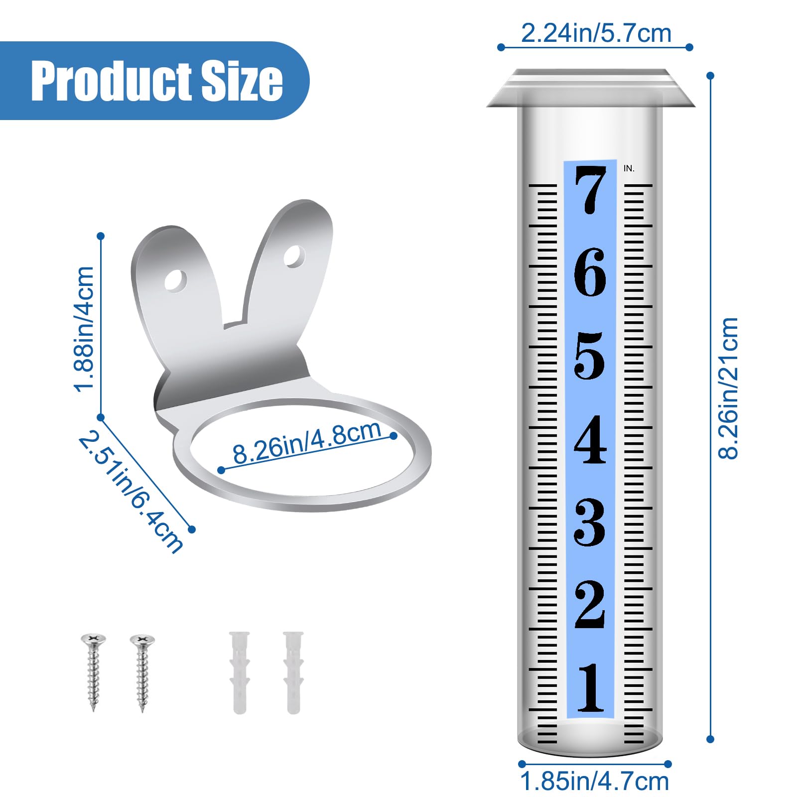 HQcontL fence-post mount with screws enables simple outdoor installation