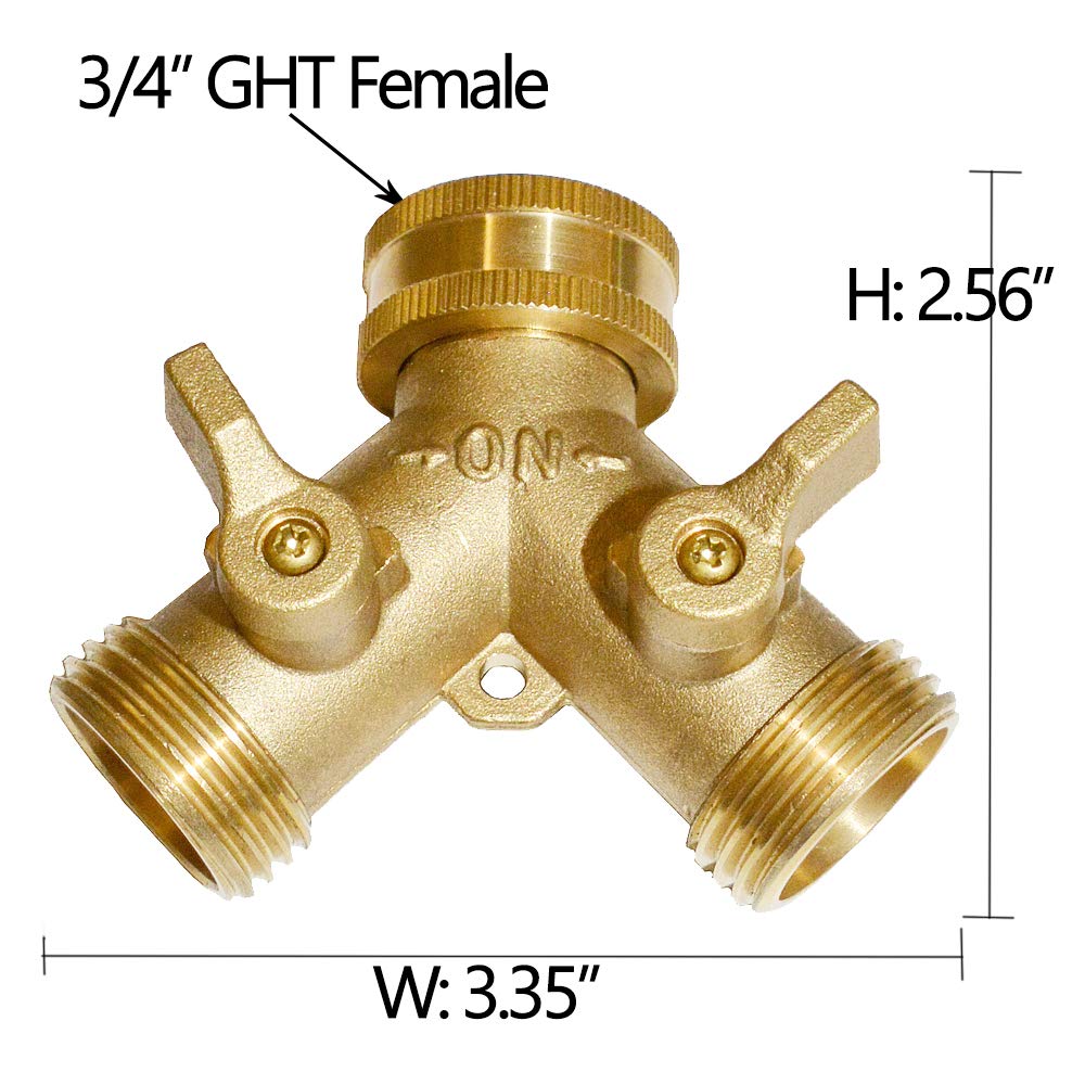 HQMPC 3/4 inch GHT thread adapter ensures secure hose connections.