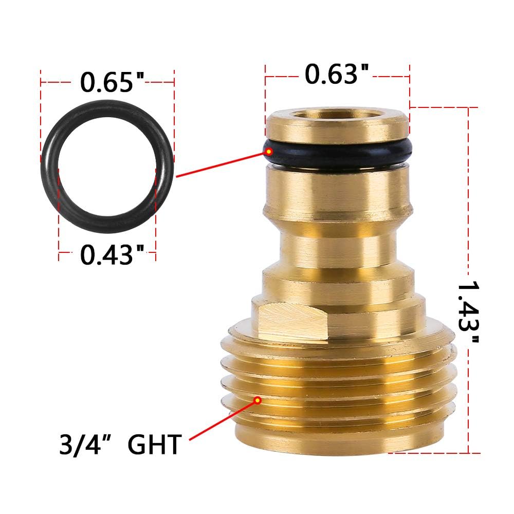 HQMPC 3/4 GHT thread interface enables universal hose compatibility.
