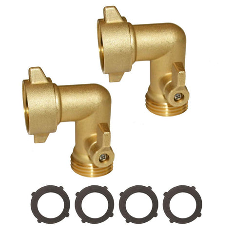 HQMPC 360-degree swivel elbow enables flexible hose routing.