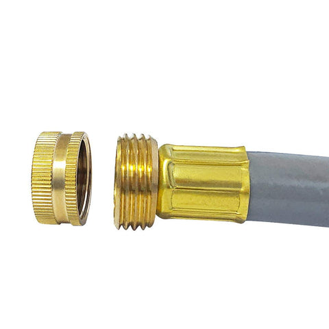 HQMPC end caps resist corrosion for outdoor hose setups and weather exposure.
