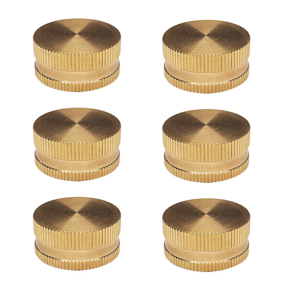 HQMPC brass caps fit 3/4-inch GHT male ends with a secure seal.